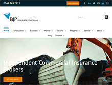Tablet Screenshot of bjpinsure.com
